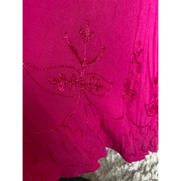 Cottagecore Embroidered Dress LaceUp Festival Barbie Easter Beach Lightweight - Picture 5 of 7